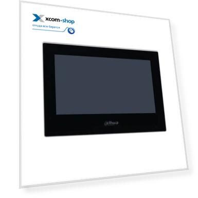 Видеодомофон Dahua DHI-VTH2621G-P IP 7 дюймовый, черный 1024x600 разрешение, ёмкостной сенсорный экран