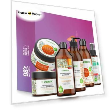 Подарочный набор Шам400м, Маск.300мл, Сывор 110м, Гель380м, Крем380м, Скраб300м, 1867542