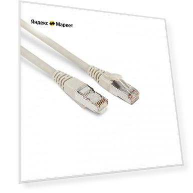 Патч-корд PC-LPM-STP-RJ45-RJ45-C6-10M-LSZH-GY F/UTP экран. кат.6 LSZH 10м сер. Hyperline 42409