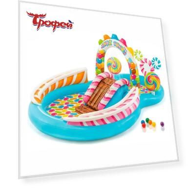 Мини-центр-бассейн Карамель 2,95 х1,91 х1,3 м надувной от 2 лет (57149) INTEX