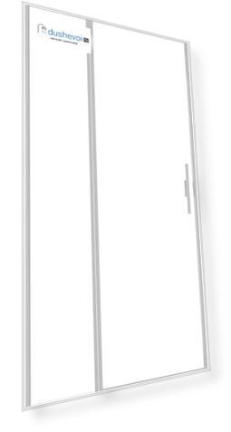Душевая дверь Allen Brau Priority 100 см 3.31029.BA стекло прозрачное, профиль серебро браш
