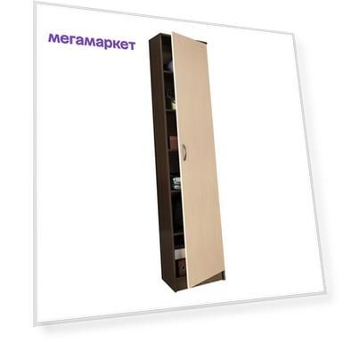 Платяной шкаф MFMaster MAS_MST-PDO-SH1-R-20-VD 35х45х200, венге/дуб молочный