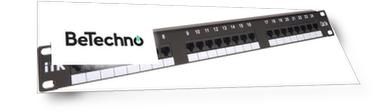 Патч-панель IEK PP24-1UC5EU-D05 ITK 1U кат.5Е UTP, 24 порта (IDC Dual)