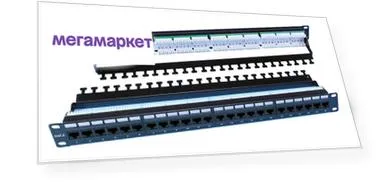 Патч-панель Hyperline (PP3-19-24-8P8C-C6-110D)