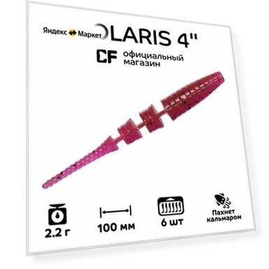 Силиконовые приманки Crazy Fish Polaris 4" 38-100-12-6, Кальмар, 6 шт.