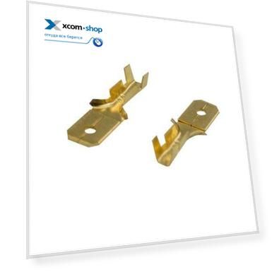Клемма Rexant 08-0913 плоская штекер 6.3 мм 0.75-1.5 мм2 (РП-п 1.5-(6.3) L = 20 мм)