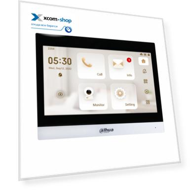Видеодомофон Dahua DHI-VTH8641KMS-WP IP 10-и дюймовый с WiFi 2.4ГГц, серебрянный, 1024x600 разрешение