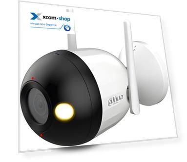 Видеокамера IP Dahua DH-IPC-F2CP-LED-0280B Wi-Fi 2.8-2.8мм цв. корп.:белый/черный