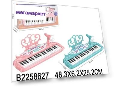 Синтезатор с микрофоном, 2 цвета в ассортименте, 37 клавиш