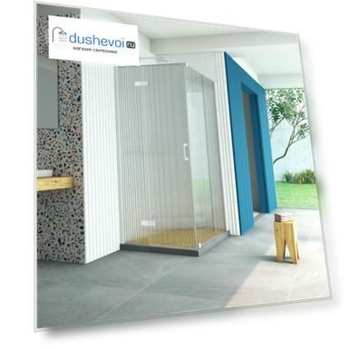 Душевой уголок Vegas-Glass Afp-Fis Retta 120x80 AFP-Fis Retta 120*80 01 Moru профиль белый, стекло рифленое