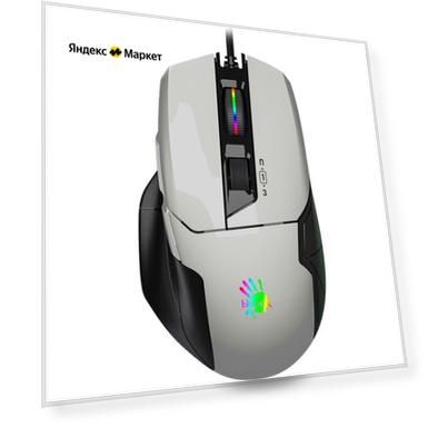 Мышь A4Tech Bloody W70 Max, белый/черный (w70 max ( panda white))