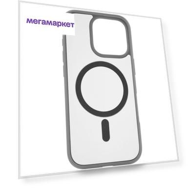 Чехол для Apple iPhone 16 Pro uBear Cloud Mag Case Magsafe серый
