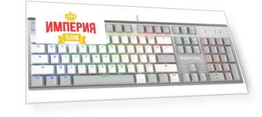 Клавиатура A4Tech Fstyler FS100 Neon серый/белый USB