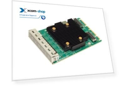 Контроллер Broadcom/LSI 9502-16i OCP 3.0, PCIe x4 x8, Tri-Mode SAS/SATA/NVMe 12G HBA, 16port (2*int SFF8654), 3816 IOC, SGL