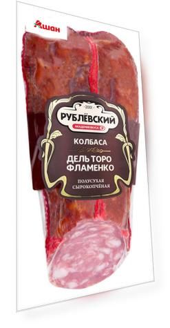 Колбаса сырокопченая Рублёвский ДельТоро Фламенко полусухая, ~ 0,5 кг