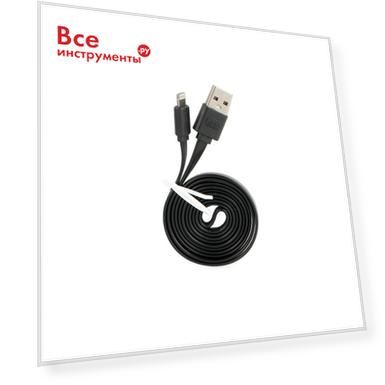 Тип: кабель USB, Цвет: черный, Материал: медь, Упаковка: Zip-замок, Тип разъема: USB 2.0 A вилка/Lightning, Длина кабеля: 1.000, Цвет корпуса: черный, Цвет провода: черный, Кол-во разъемов: 2, Номинальная сила тока: 0.5