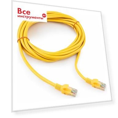 Литой многожильный патч-корд Cablexpert UTP PP12-5M/Y