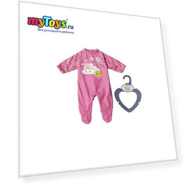 Одежда для куклы Zapf creation My little baby born Ночной комбинезончик, розовый