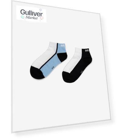 Носки для мальчика с декором низкие мультицвет Gulliver