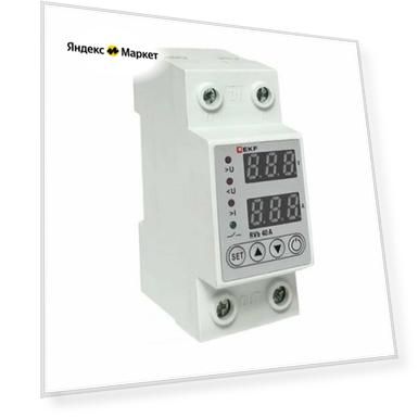 Реле напряжения и тока с дисплеем RVb 40A rvb-m40a EKF