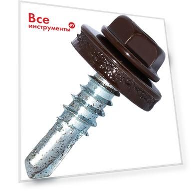 Самосверлящий винт HARDWEX ТМ HWX3-W-P6-4.8x19 мм. св.№2, RAL 8017 (250 шт.) 5190000000652