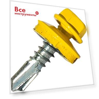 Самосверлящий винт HARDWEX ТМ HWX7-W-P9-5.5x19 мм. св.№3, RAL 1018 (250 шт.) 5190000023521