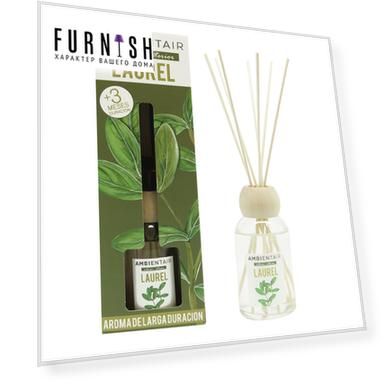 Диффузор «лавр» 100 мл (ambientair) прозрачный 21 см.