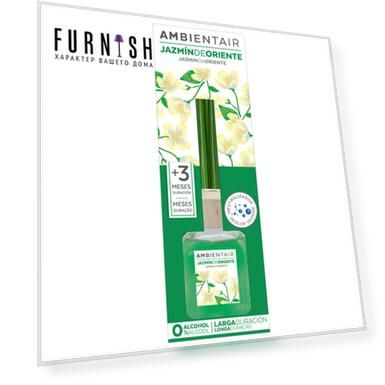 Диффузор «белый жасмин» 100 мл (ambientair) прозрачный 8x24x6 см.