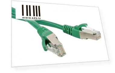 Патч-корд RJ45 - RJ45, 4 пары, FTP, категория 5е, 5 м, зеленый LSZH, LANMASTER LAN-PC45/S5E-5.0-GN
