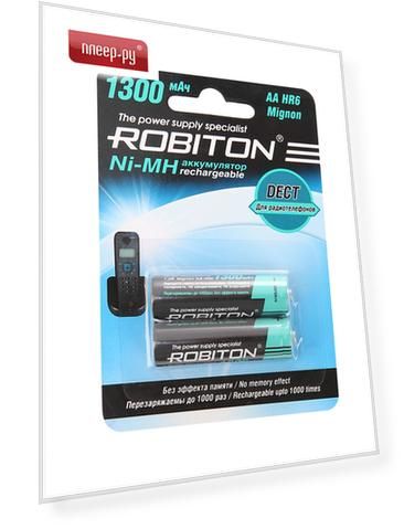 Аккумулятор AA - Robiton DECT 1300MHAA-2 13902 BL2 (2 штуки)