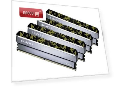 Модуль памяти G.Skill Sniper X DDR4 DIMM 2400MHz PC4-19200 CL17 - 32Gb KIT (4x8Gb) F4-2400C17Q-32GSXK