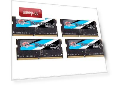 Модуль памяти G.Skill Ripjaws SO-DIMM DDR4 3800MHz CL18 - 32Gb KIT (4x8Gb) F4-3800C18Q-32GRS