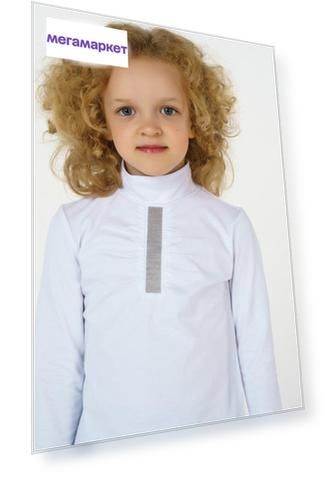 Водолазка для девочки Gulliver, цв.белый, р-р 170