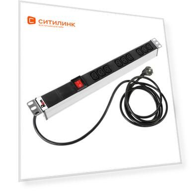 Блок распределения питания ЦМО (R-16-9C13-V-440-3) гор.размещ. 9xC13 базовые 16A Schuko 3м