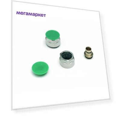 Соединение латунь Rehau 12664521003 в/р, 3/4", DN16, серебристый