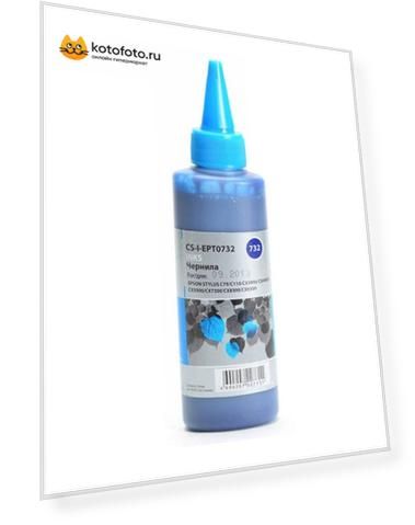 Чернила Cactus CS-I-EPT0732 голубой 100мл для Epson St С79/C110/СХ3900/CX4900/CX5900