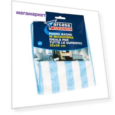 Тряпка из микрофибры Arcasa для ванной размер 32*38 см
