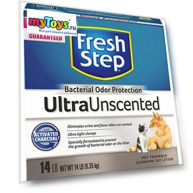 Наполнитель для кошачьих туалетов Fresh Step UltraUnscented комкующийся, 12 л/6,35 кг