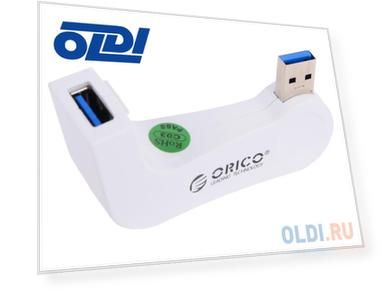 Концентратор USB Orico DM1U-WH 1 порт USB 3.0 белый