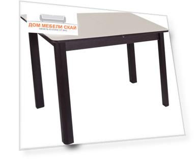 Стол обеденный раздвижной Танго ПР-4, венге/кремовое стекло