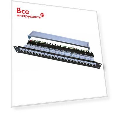 Тип: патч-панель, Цвет: черно-белый, черный, Высота: 1U, Ширина: 19, Материал: сталь, Категория: 5е, Исполнение: экранированное, Тип разъема: 24хRJ45, Количество портов: 24, Габариты без упаковки: высота 44