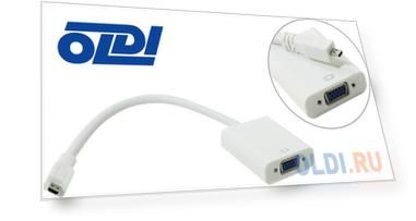 Переходник HDMI VGA 0.7м VCOM Telecom TA593 круглый белый