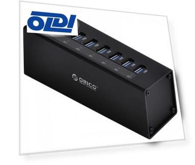 Концентратор USB 3.0 Orico A3H7-BK 7 x USB 3.0 черный