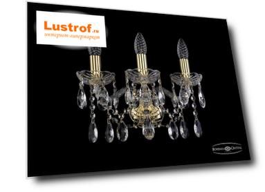 1413B/3/141/G Бра Bohemia Ivele Crystal