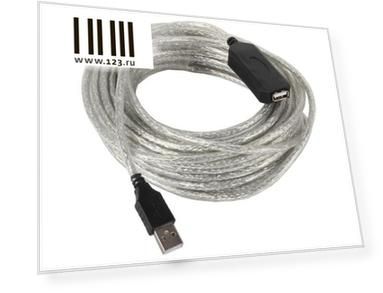 Кабель VCOM Telecom USB 2.0 AM-AF 10м  активный удлинительный (VUS7049)