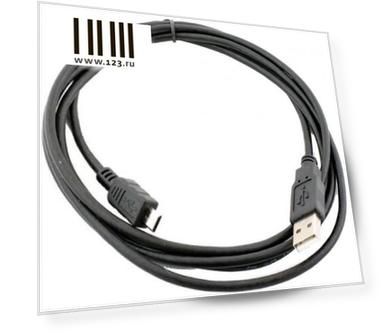 Кабель microUSB 1м VCOM Telecom VUS6945-1M круглый черный