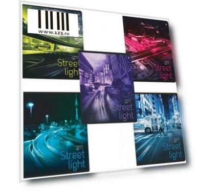 Тетрадь 48 листов, АЛЬТ, клетка, сплошной лак, "Ритм мегаполиса", 7-48-653