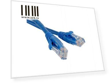 Патч-корд UTP 6 категории 3м Hyperline PC-LPM-UTP-RJ45-RJ45-C6-3M-LSZH-BL синий