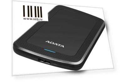 Жесткий диск A-Data USB 3.0 1Tb AHV300-1TU31-CBK HV300 2.5" черный внешний