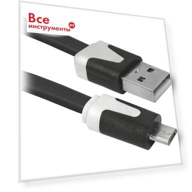 Тип: кабель USB, Материал: пластик, сталь, Упаковка: пакет, Вес нетто: 0.020, Тип разъема: USB/Micro USB, Длина кабеля: 1.000, Цвет корпуса: черный/белый, Цвет провода: черный, Max нагрузка (Вт): 12.000, Кол-во разъемов: 2